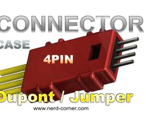 Connector Housing Dupont 4Pin 3D Models