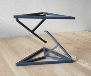 Tensegrity Impossible Table Hidden Wire And Tensioner 3D Models