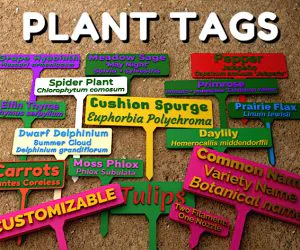 Customizable Plant Tags 3D Models
