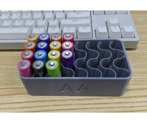 Battery Case For Aa And Aaa 3D Models
