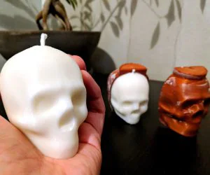 Skull Candle Mold 3D Models