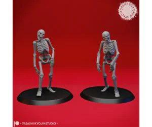 Undead Skeleton Walkers Tabletop Miniature 3D Models