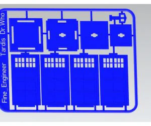 Tardis Police Box Kit Card Dr Who Updated 3D Models