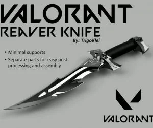 Valorant Reaver Knife 3D Models