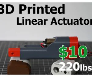 3D Printed Linear Actuator 3D Models