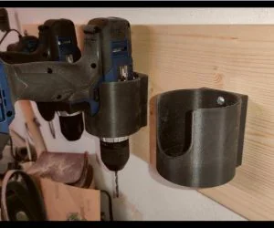 Power Tool Drill Wall Mount 3D Models