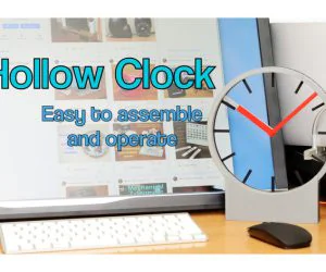 Hollow Clock Easy To Assemble And Operate 3D Models