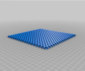 Chainmail 3D Printable Fabric 3D Models