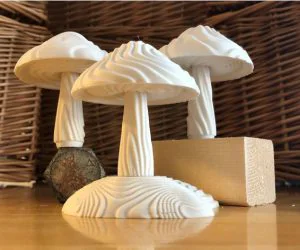 Wavey Modular Mushrooms 3D Models