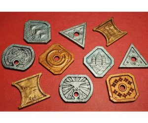 Coins 5E Dungeons Dragons Multiple Versions 3D Models