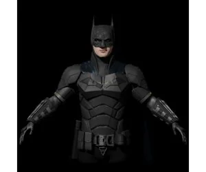 The Batman 2022 Full Suit 3D Models