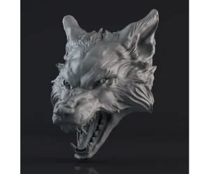 Wolf Head 3D Models
