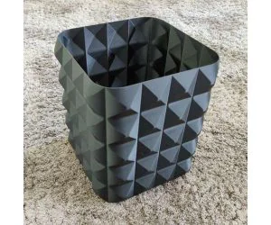 Rectangular Trash Can Vase Mode 3D Models