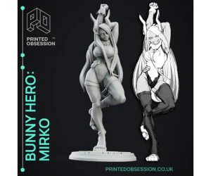 Mirko Bunny Hero Fanart Model 30Cm Anime Girl. 3D Models