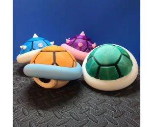 Mario Turtle Shell Stash Pot 3D Models