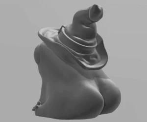 Fred The Thicc Wizard Frog 3D Models