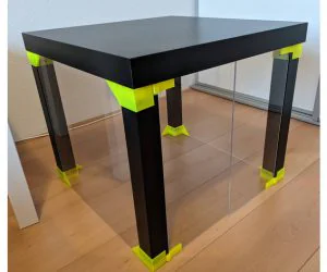 Ikea Lack Enclosure Post Adjustable And More Solid 3D Models