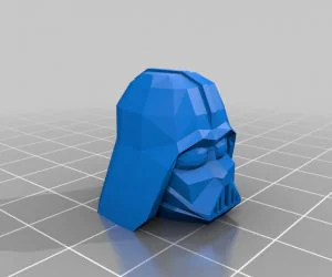 Lowpoly Darth Vader Head 3D Models