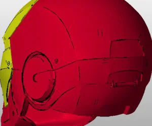 Motorised Iron Man Helmet Costumechallenge 3D Models