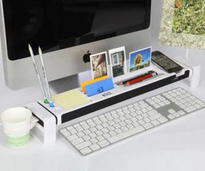 Desk Organizer In Front Of Pc 3D Models