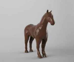 Low Poly Horse 3D Models