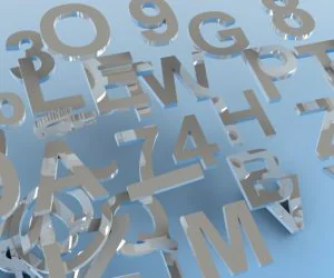 Letters Numbers Symbols Oh My 100Mm Tall Arial Bold By 10Mm Thick 3D Models