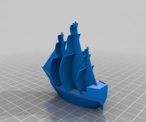 Openscad Pirate Ship 3D Models