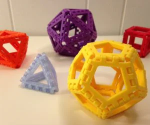 Polyhedra Hinged Nets And Snap Tiles 3D Models
