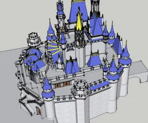 Disney Castle 3D Models