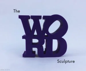 Word Sculpture 3D Models
