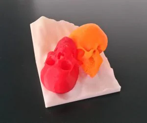 Cheerful Skulls Multimaterial 3D Models