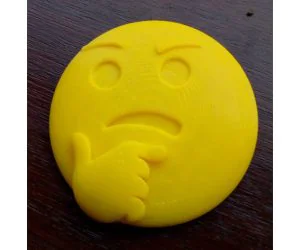 Thinking Face Emoji 3D Models