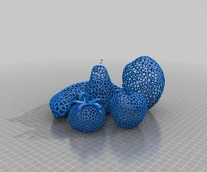 Fruit Dish Veronoi 3D Models