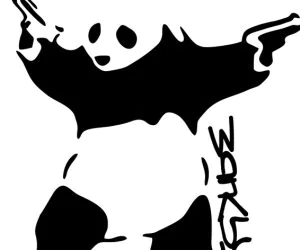 Banksy Panda 3D Models