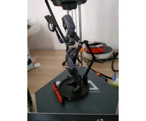 Action Figure Stand Mass Effect Logo 3D Models