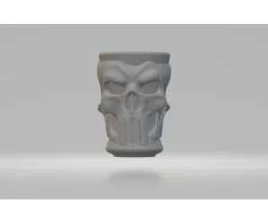 Mug Skull Punisher 3D Models