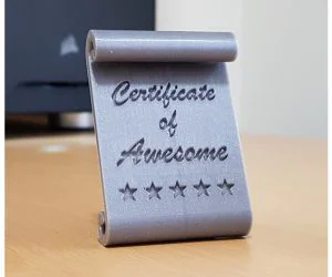 Certificate Of Awesome 3D Models