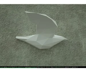 Lowpoli Dove Wallhanger 3D Models