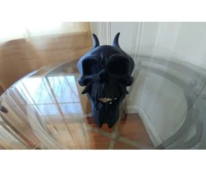 Oni Skull Without Built In Support 3D Models