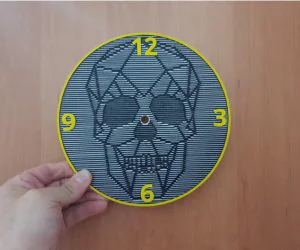Skull Wall Clock 3D Models