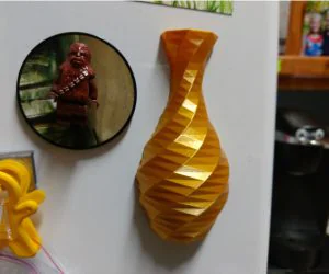 Magnetic Lowpoly Rose Twist Vase 3D Models