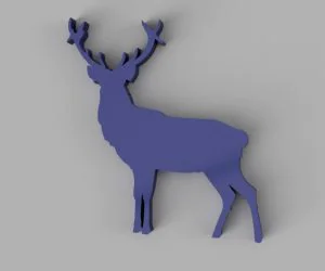 Deer Wall Art 3D Models