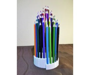 Colored Pencil Stand Organizer 3D Models