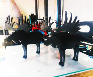 Swedish Moose Deer 3D Models