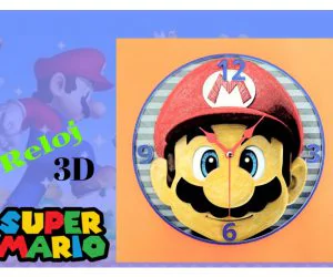 Reloj Mario 3D 3D Models