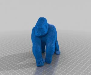 Gorilla Voxel 3D Models