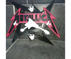 Metallica Clock Wall 3D Models
