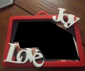 Christmas Ornament Picture Frame 3D Models