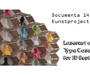 Lasercut A Type Case For 3D Busts Setzkasten Lasern Für 3D Büsten 3D Models