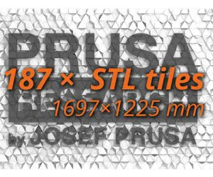 Prusa Research Wall Logo Mosaic Crowd Print 187 Tiles 3D Models